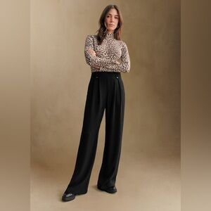 NWT Sezane Loulou Trousers Wide-Leg Pants Size EU 42 US 10 XL